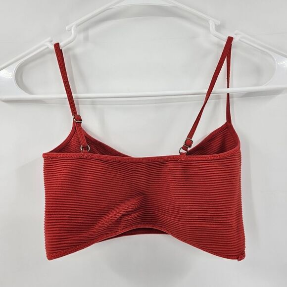 Urban Outfitters bralette bra small orange stretch - Picture 2 of 3